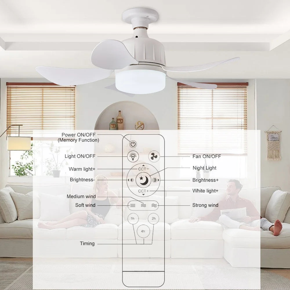 Light Socket Ceiling Fan