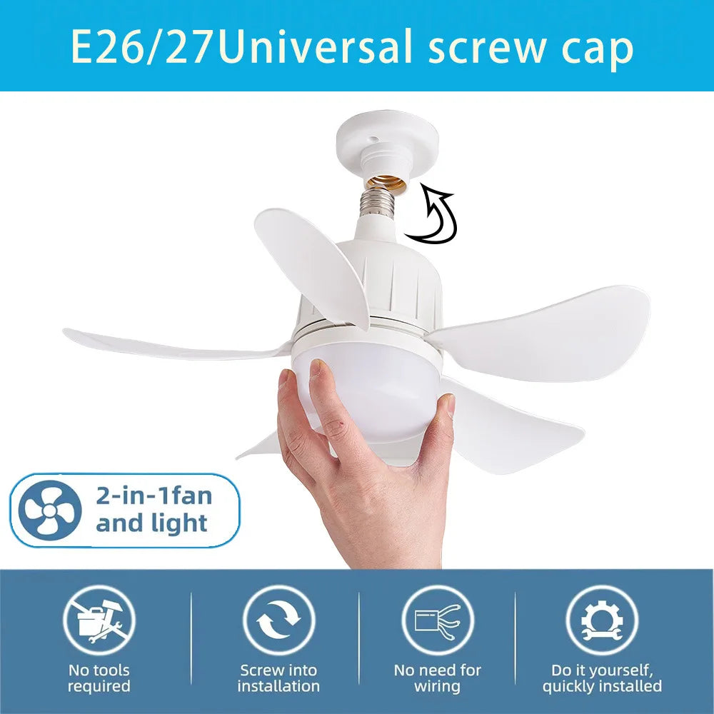 Light Socket Ceiling Fan