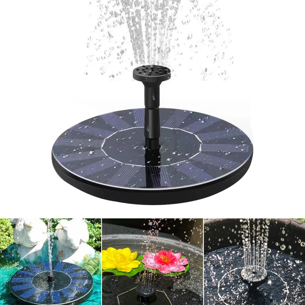 Solar Fountain Bird Bath