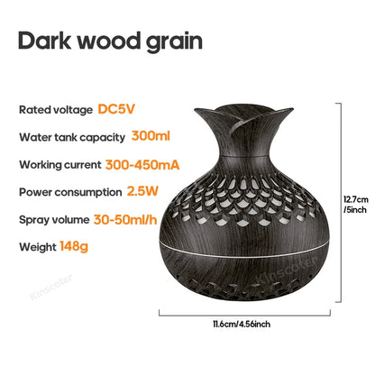 Mini Wood Grain Humidifier