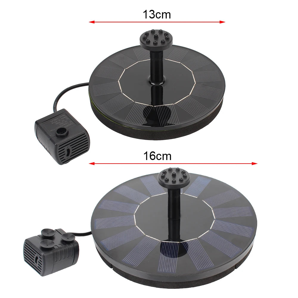 Solar Fountain Bird Bath