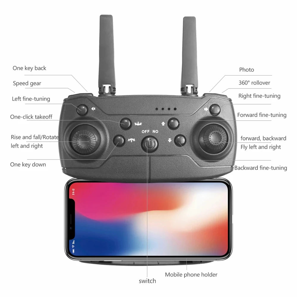 SkyZoom Foldable Drone